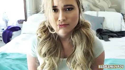 BadFamilyPOV - Blonde teen Alyssa Cole learns a harsh lesson when she steals from her stepdad