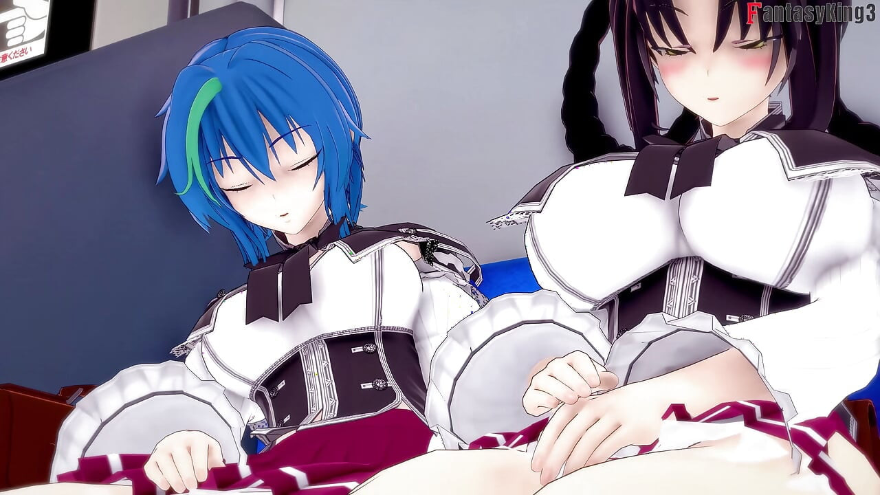 Koneko Blackmailed sex on the train - DXD NTR Madness Series