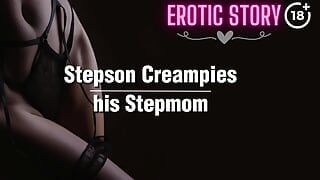 (Stepmom and Stepson Story) A Big Creampie for Stepmom