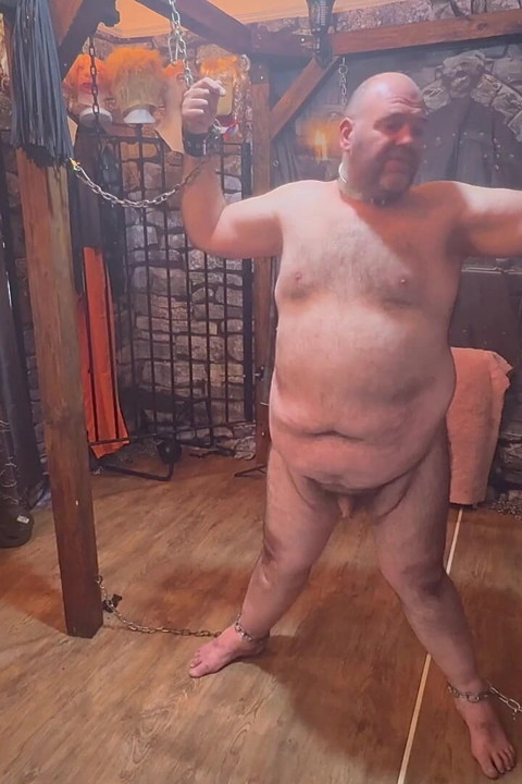 Part 1:- Domina Satana Takes Booboo and Maid Jayne in the Dungeon Before He Goes to Wales.