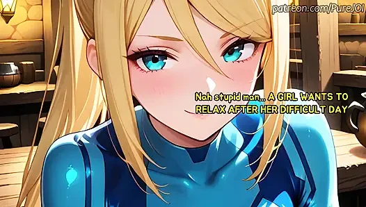 Samus Aran seni tavernada dildo olarak kullanmak için baştan çıkardı (seks 31 talimatı)