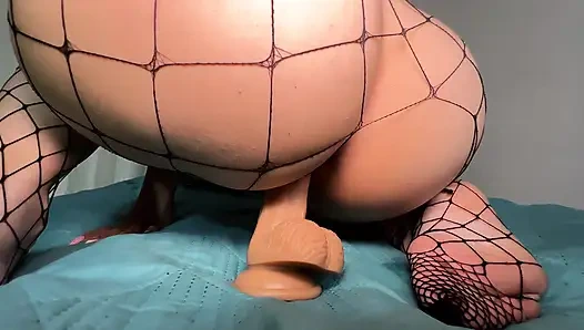 Otaku Girl Rides on a White Cock Until She Cums