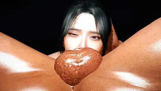 3D Super Horny Korean Slut Got Her Asshole Fucked so Hard by Big Dick