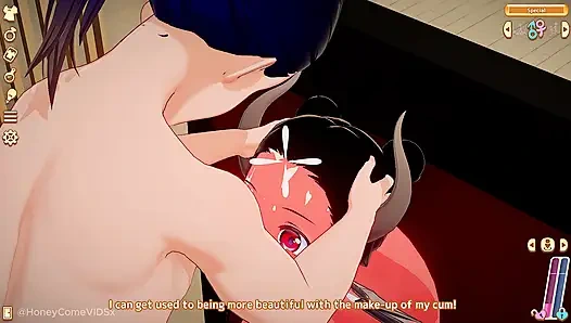 Honeycome - cewek bejat ini dientot habis-habisan sampai mengerang keenakan - tanpa sensor
