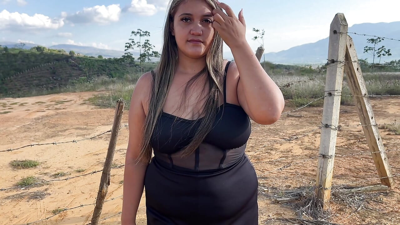 Strawberry blonde is unfaithful to her husband with peasant