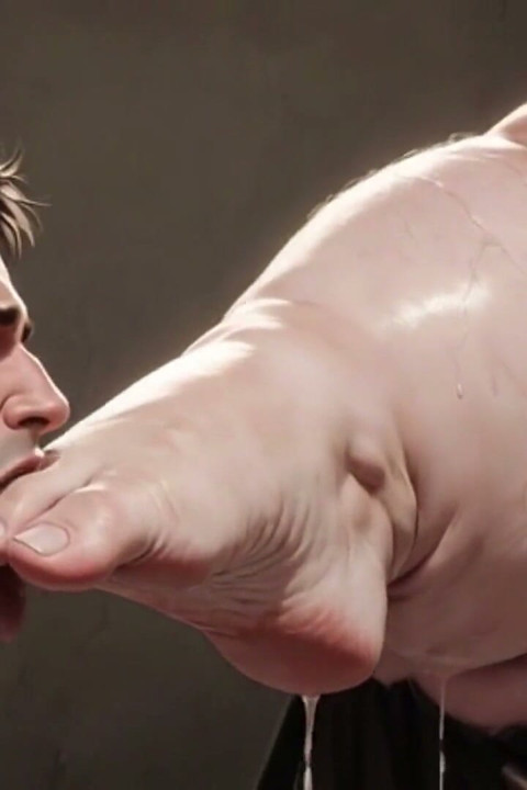 발 핥기로 노예를 지배하는 거대한 SSBBW - 큰 발 숭배