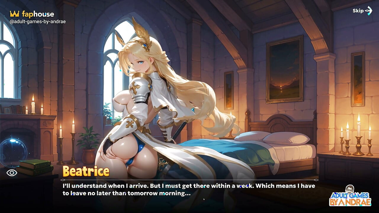 isekai: waifu overlord oyunu bölüm 15 - beatrice'in 3 h sahnesi