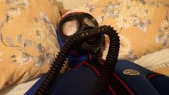 विंटेज ब्लू wetsuit बंधन & bc