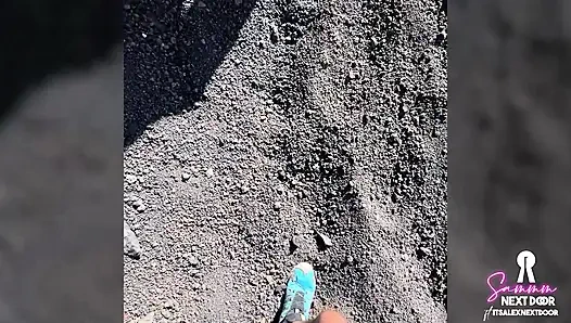 Date Night Public Sex - We hiked a volcano and he erupted in my mouth