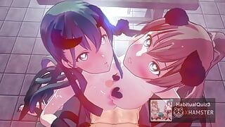 mmd r18 Monster KanColle Suzukuma seksowna suka chce pieprzyć twardą sukę analną 3d hentai