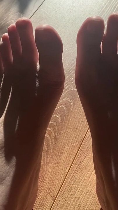 My feet enjoying the sun