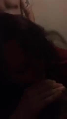 Threesome British girl spit roasted with bbc