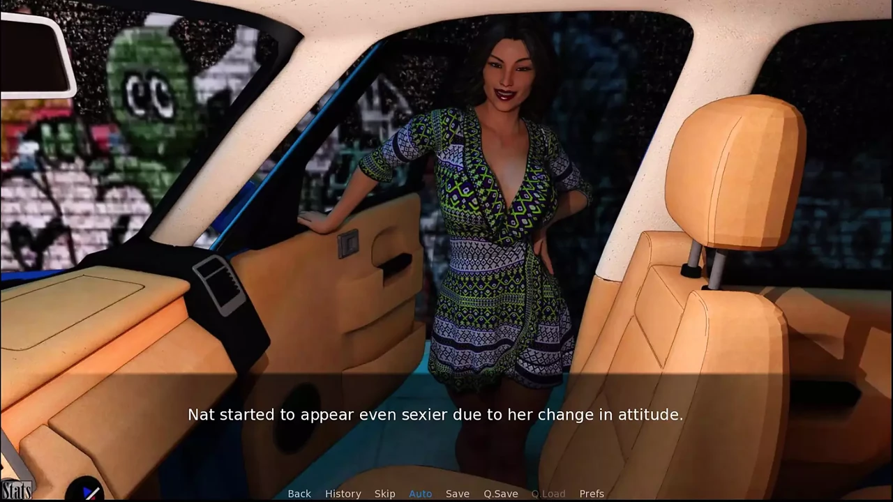 A Couple's Duet of Love and Lust #11 - Nat teased Eather the whole time in the car ... Eathen fucked Nat in the driveway and a s