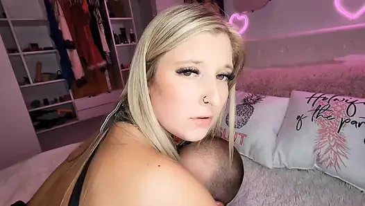 Ateşli Evli Kadın Lexi BDSM Çift Vajinal MMF Üçlü Seks Kölesi