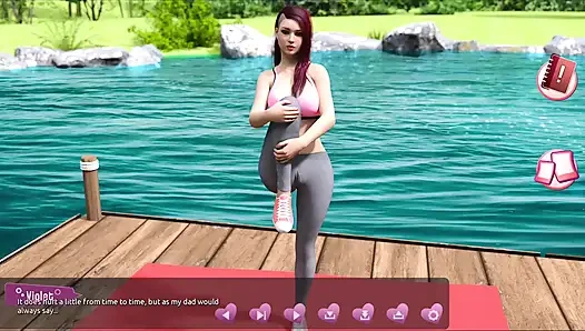 Helping the hotties #3 - Johannes took a sneak peak to see what the girl in the cabin is up to.