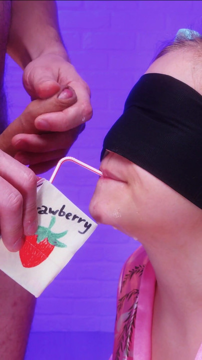 Emotional moment from "New EMOTIONAL TASTE GAME 2023 with DECEIVED girlfriend.She will understand the deception and take"