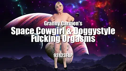 Granny Carmen's Space Cowgirl & Doggystyle Fucking Orgasms 92423fap