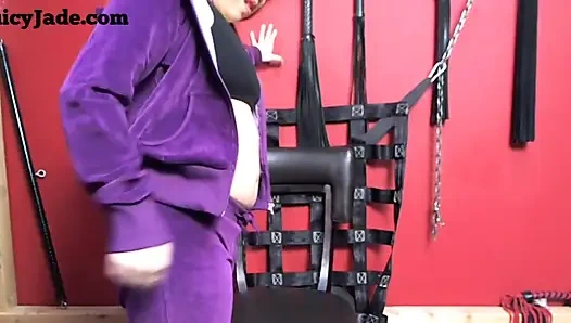 Velour Suit Tease- Full Clip so You Bought Me a Velour Suit to Tease You with and You Think This Clip Is to Reward You