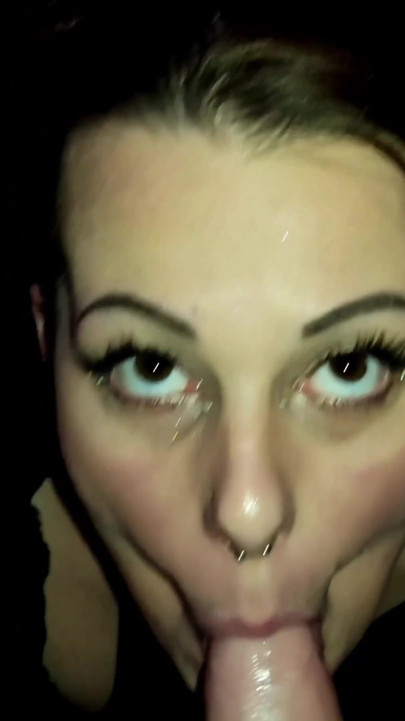 Step-sister in pigtails and fur asks for cum in her mouth | Clip 1