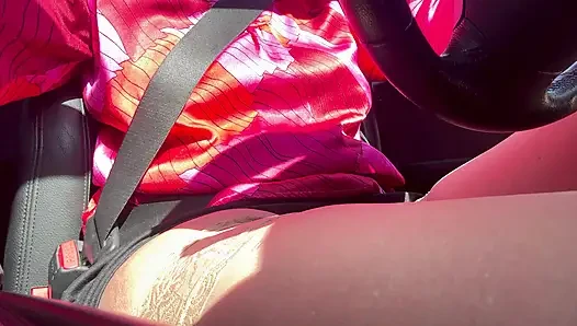 I pulled over and rubbed my pussy in the car until I had an intense orgasm.