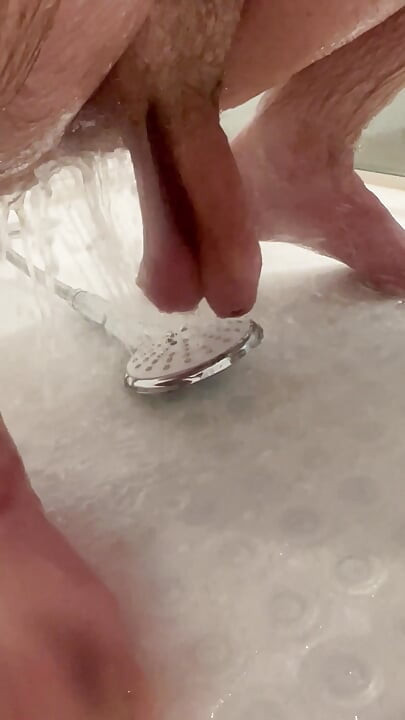 Shower Head Massaging Cock