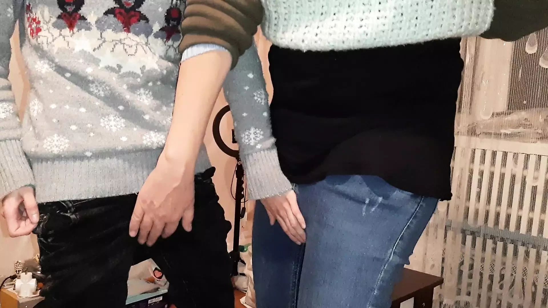 Our operator could not resist and cums with us - Lesbian-candys