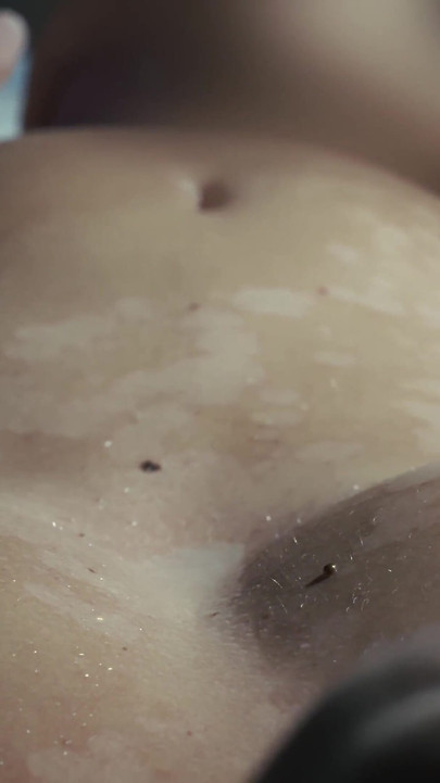 I Suck His Cock, He Cums on My Tits and with His Hot Cum on My Tits I Masturbate Until I Orgasm