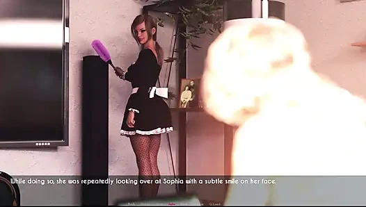 Awam Sophia Nicole'ün ona masaj yapmasına izin veriyor