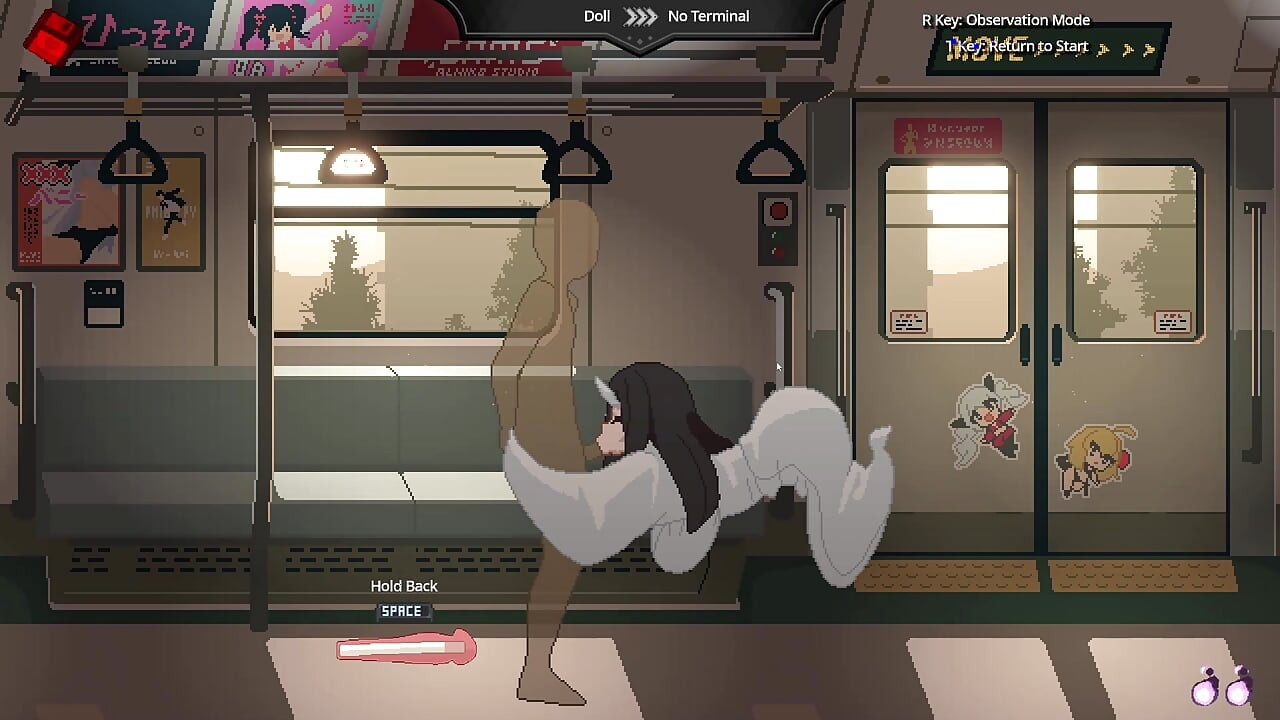 Fucking girls on a train (Train45 animations)