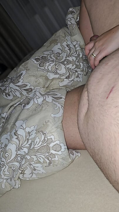Step mom handjob massive big dick in erection for her husband