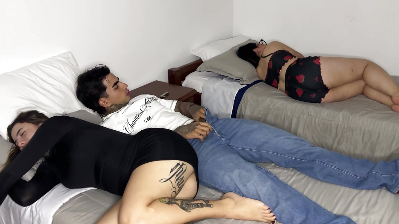 Forbidden night: my girlfriend's stepsister fucks me while she is careless