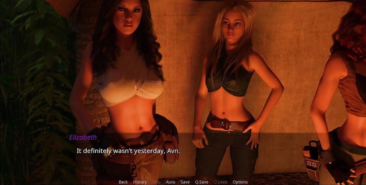 In the Lust city strippt eine schöne rothaarige im dschungel und gibt mir einen handjob