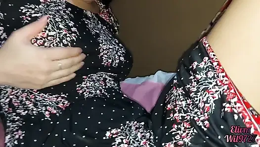 The Stepsister Is Without Panties in Her Bed