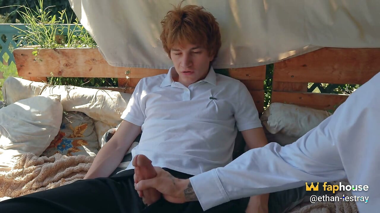 Two Students in the Yard: Big Cock Top, Deepthroat, Then He Wrecks the Cute Twink’s Smooth Ass