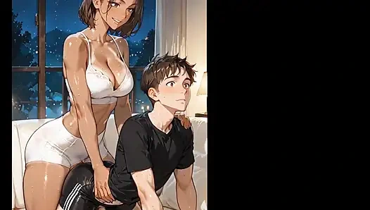 Naughty Tranny Couple Cosplay Night AI GENERATED