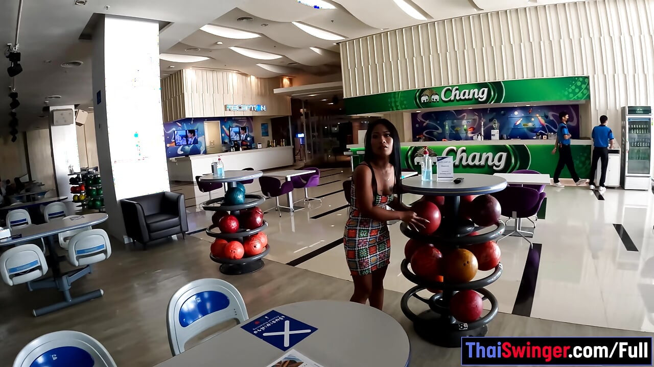Young Thai MILF with booty fucked on amateur video after bowling