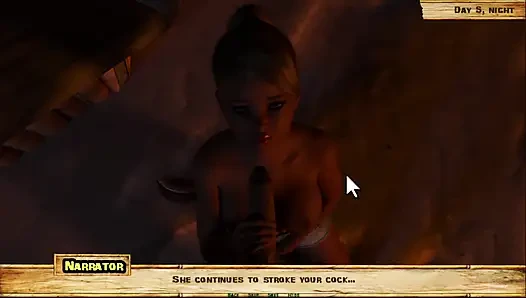 Lewd island #5 - profesyonelmiş gibi yarak emmeyi gerçekten seviyor