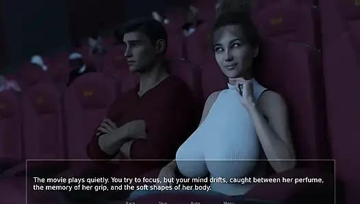 Üvey annem karanlık tiyatroda beni ereksiyon etti ve yabancı kızın tiyatro tuvaletinde elle muamelesi - deceit gölgeleri - e08