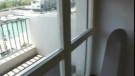 Redhead tgirl drills a guy's butt hole
