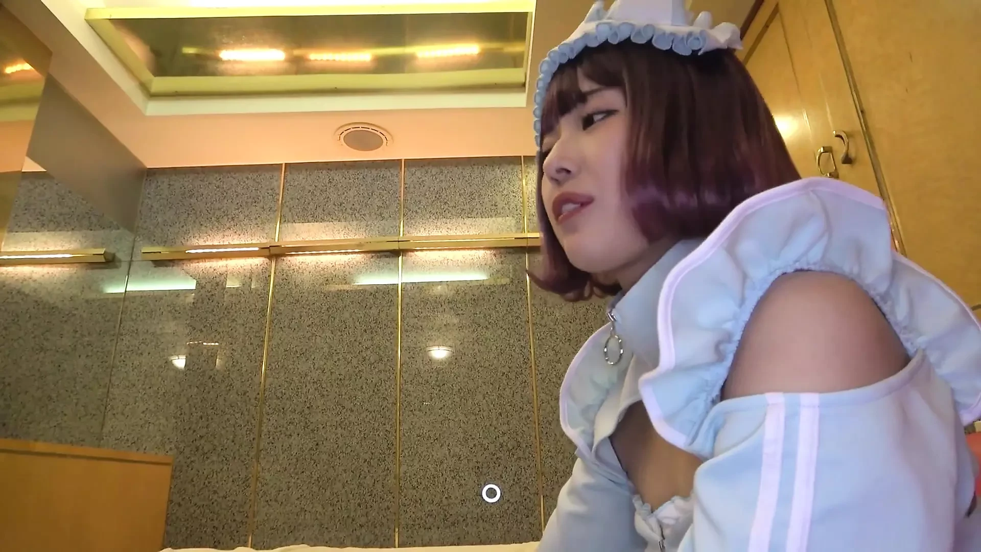 Part1 a Masturbator-type Cafe Girl Gets Her Sexy Ass Fucked to the Max! She Has Two Creampies with Her Costume on! maya (22)