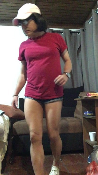 Trans girl teasing