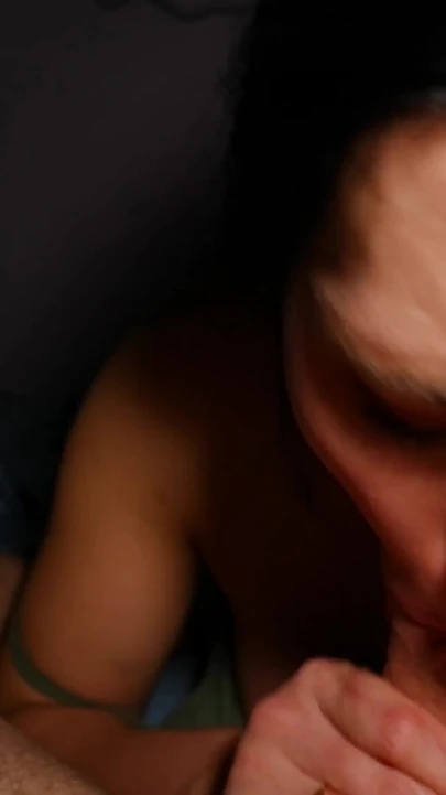 Powerful moment from "Naughty Teen Girlfriend Made Him Cum While He Was Watching Tv"