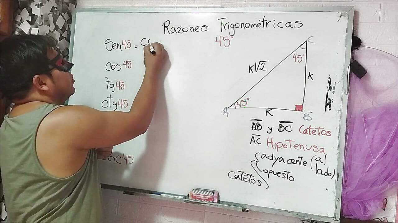 16 Trigonometrija: 45 stepeni ugao - trigonometrijski odnosi