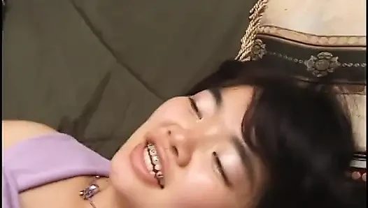 Asian slut's hairy pussy is combed and fucked