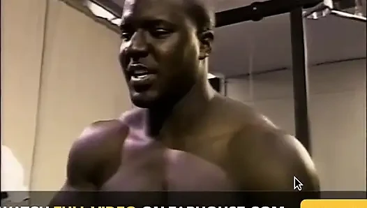 Fantastic Black MILF Fucked in Gym and Cummed on Tits by Many Monster Cocks