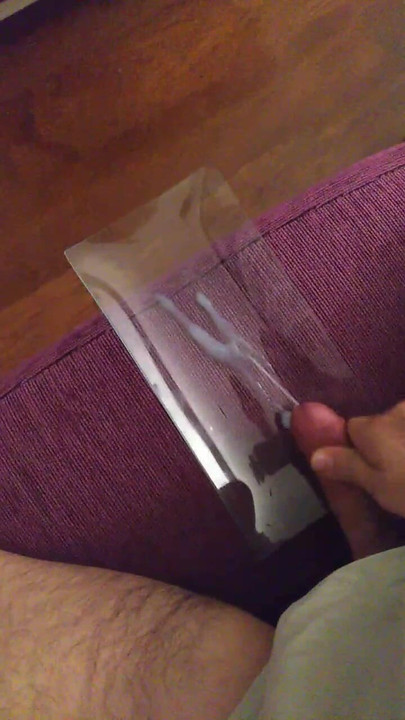Cumming on a tray