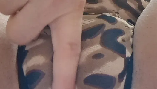 Massaging my puffy pussy it makes me so wet