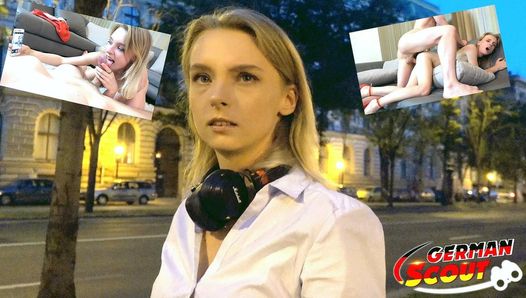 Batedeira alemã - fofa adolescente conversa para foder no trabalho de modelo