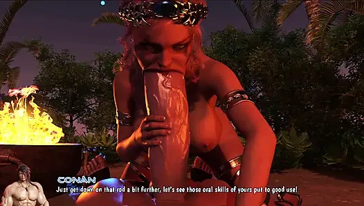 Conan and Princess Harmonia Full Sex Scene Barbarian Conquest Game