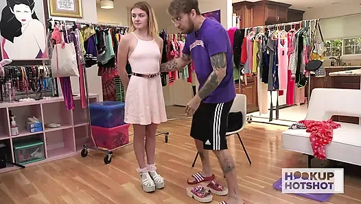 BTS - Blonde Rosalyn Sphynx Loves To Get Fucked By A Random Guy!